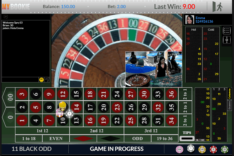 They zoom in on the wheel so you can see where the ball lands.