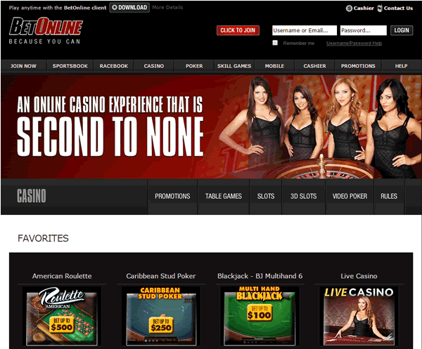 BetOnline - Excellent Online Casino
