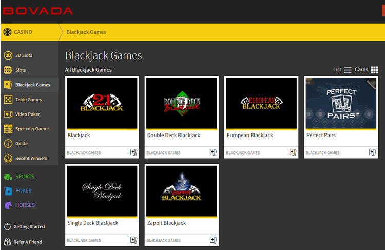 Blackjack Variants