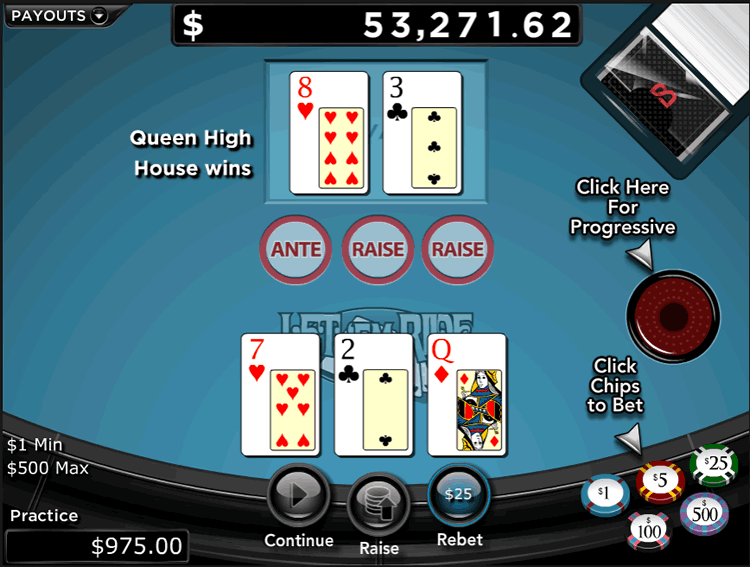 We didn't win this hand. We needed a Queen.  We lose $25 total..... Rebet!