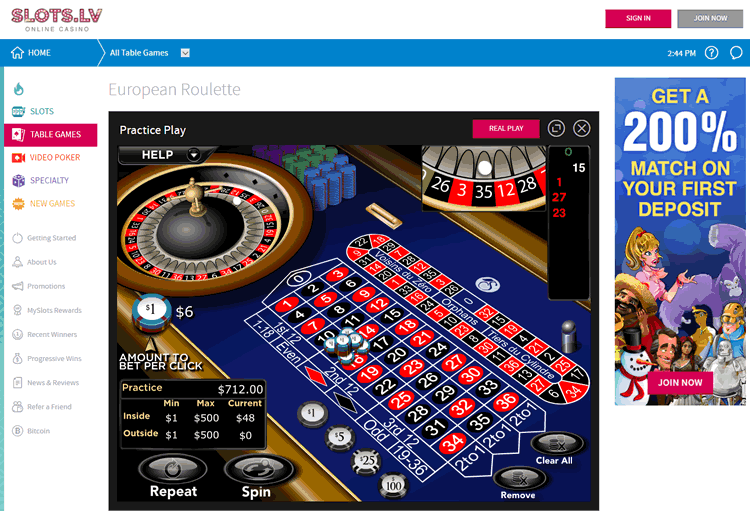 how does the roulette table pay