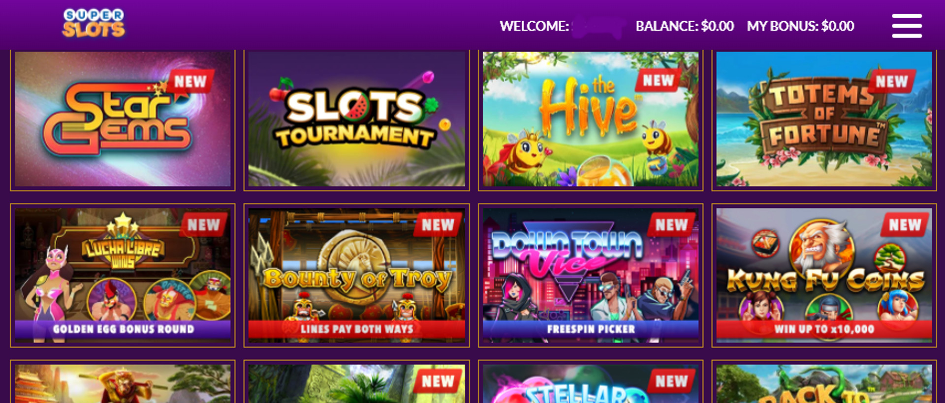 депозит Super Slots Casino